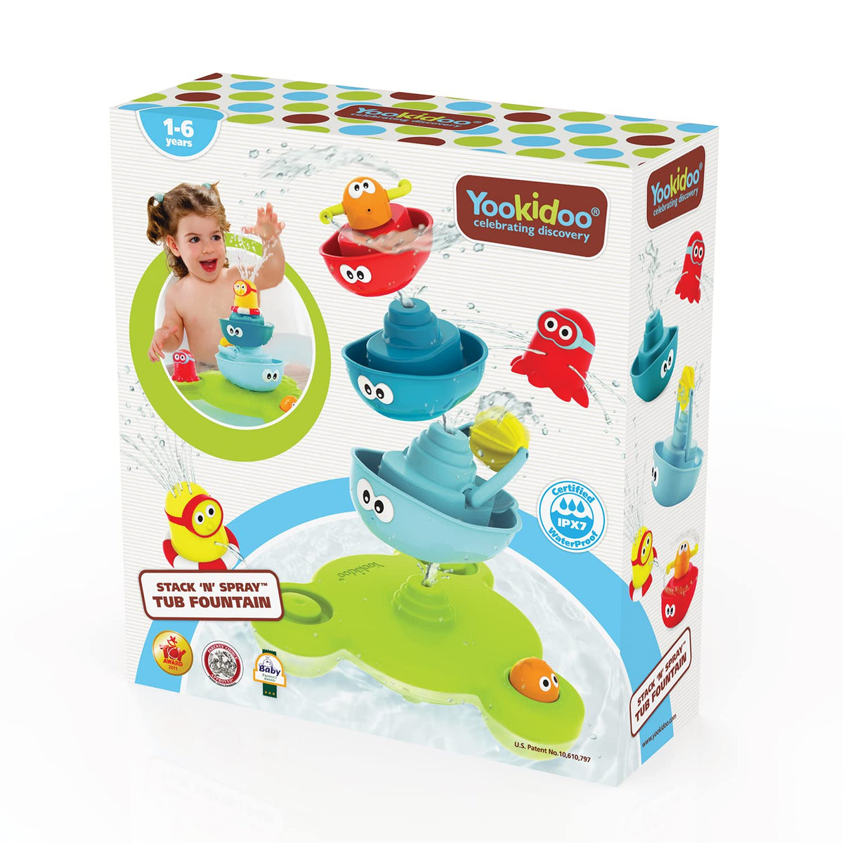 Stackable Baby Bath Toy 7 Moveable Pieces H1013