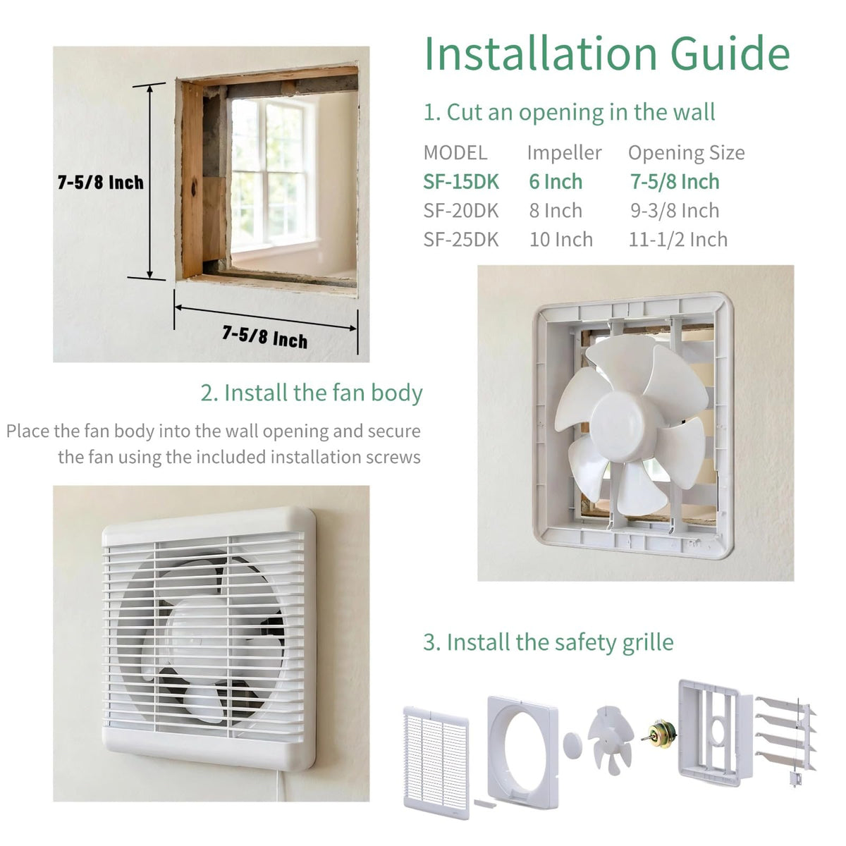 6" Reversible Window Exhaust Fan F25013