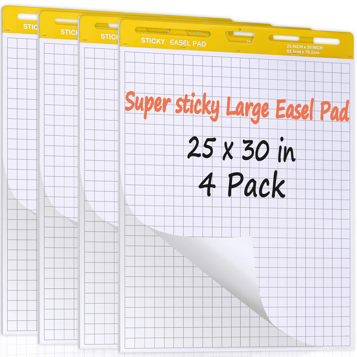 Chart Paper Grid Sticky Easel Pad B797440