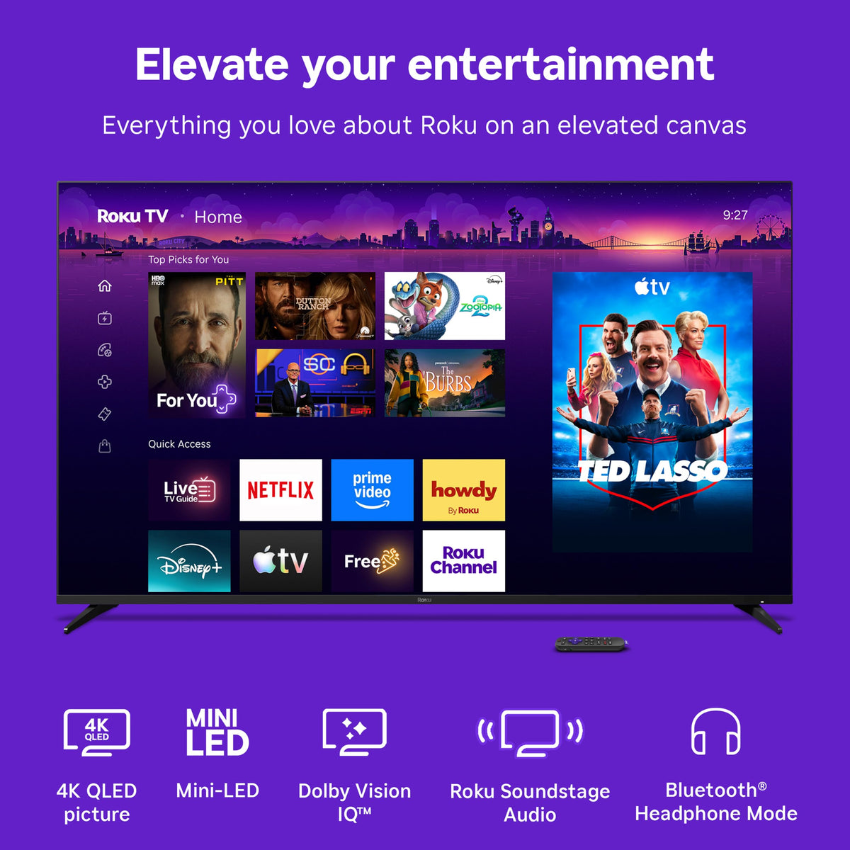 75-Inch 4K QLED Mini-LED Smart TV C750