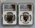 Morgan and Peace Silver Dollar 2 Coin Set Q322