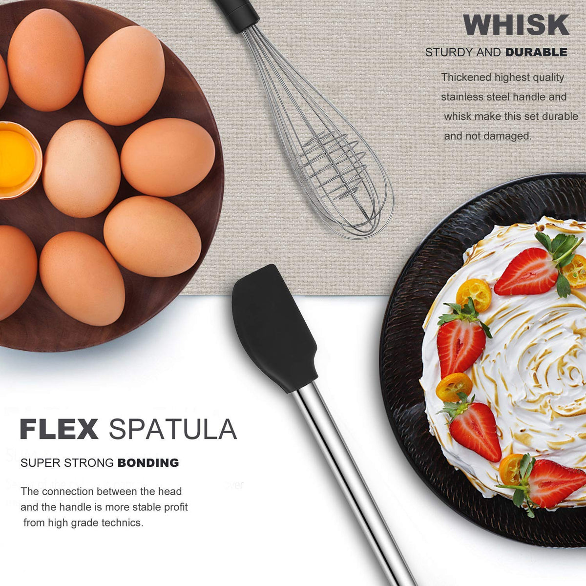 Silicone and Stainless Steel Kitchen Utensil Set V55249