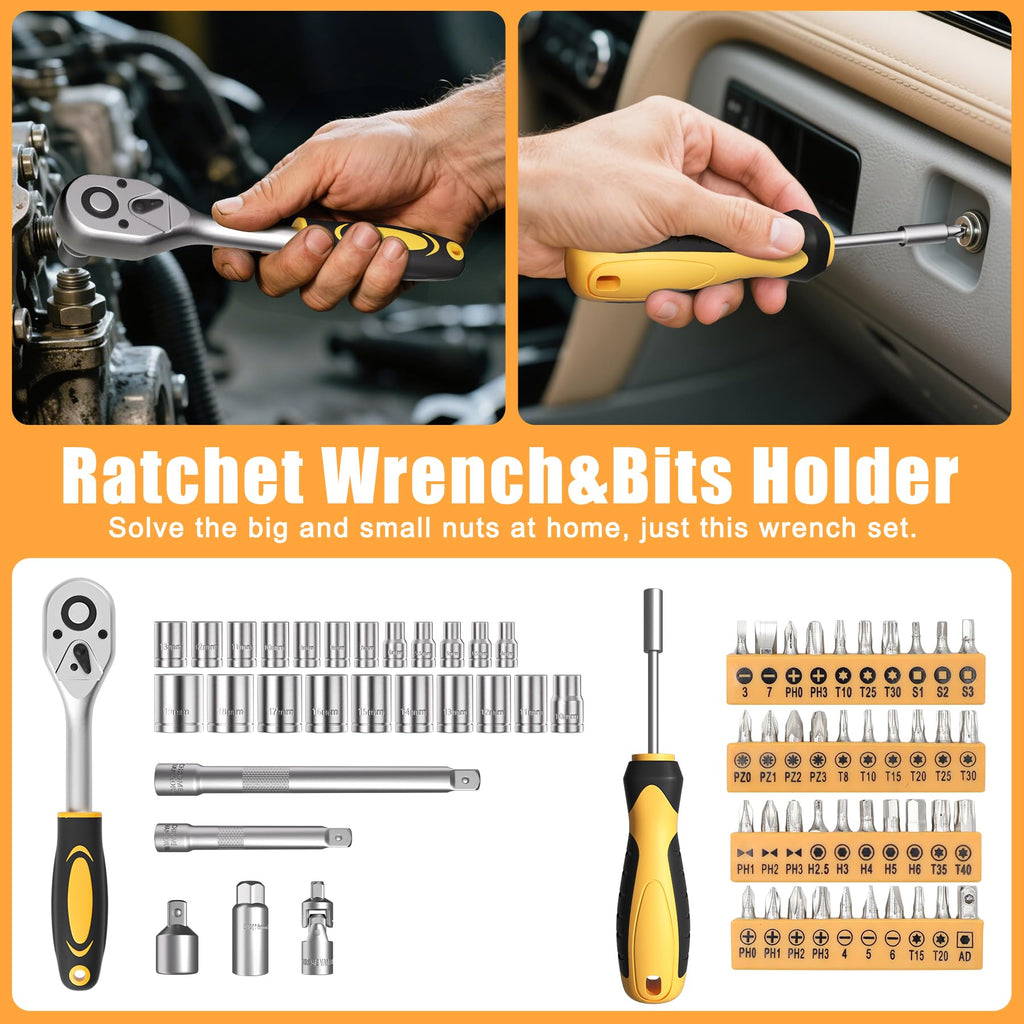 328 Piece Hand Repair Tool Kit with Storage Case L6923