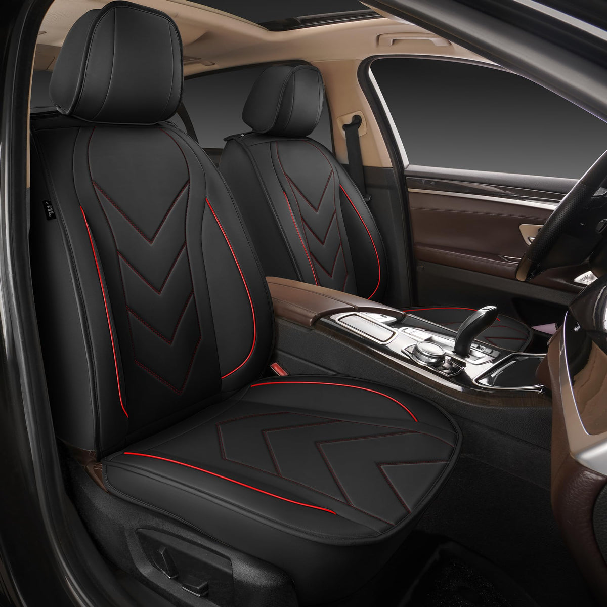 Waterproof Leather Full Set Car Seat Covers R77612