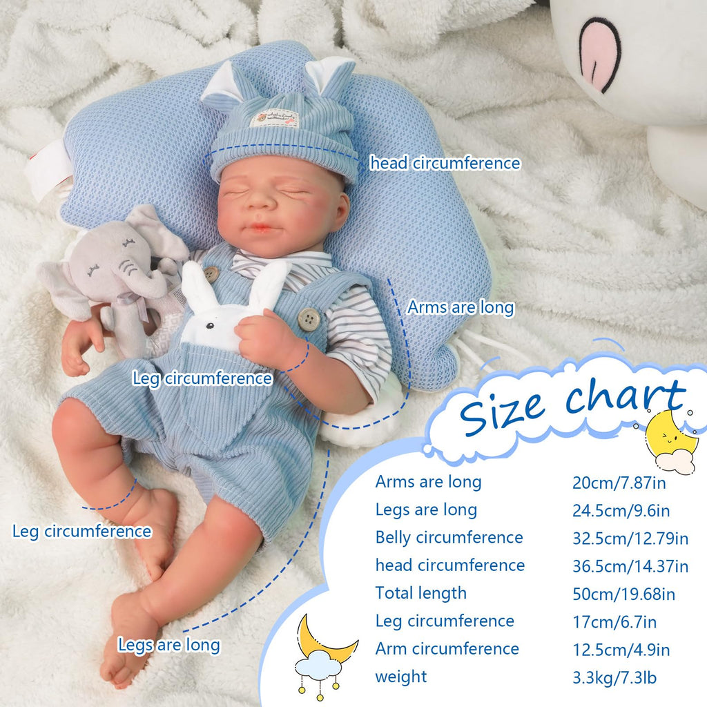 20 Inch Full Silicone Baby Doll Y8206