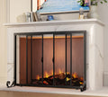 Sliding Wrought Iron Fireplace Screen H71880