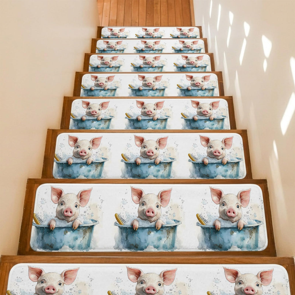 Non Slip Carpet Stair Treads 7 Pack 8"x30" V2206