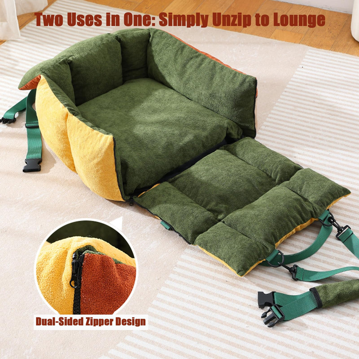 2-in-1 Dog Car Seat for Small Dogs V819330
