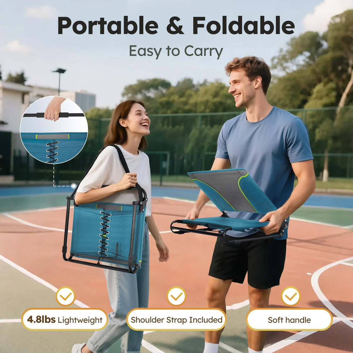 2 Pack Folding Stadium Seats O763