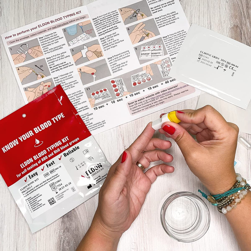 Home Blood Typing Kit 6 Kits T4307