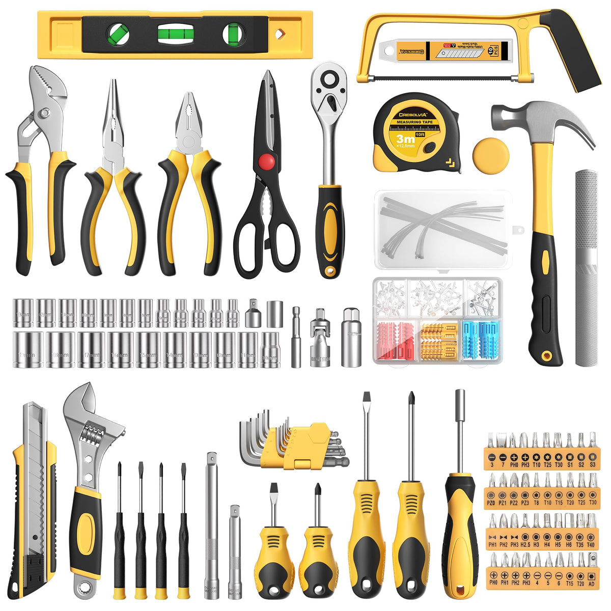 328 Piece Hand Repair Tool Kit with Storage Case L6923