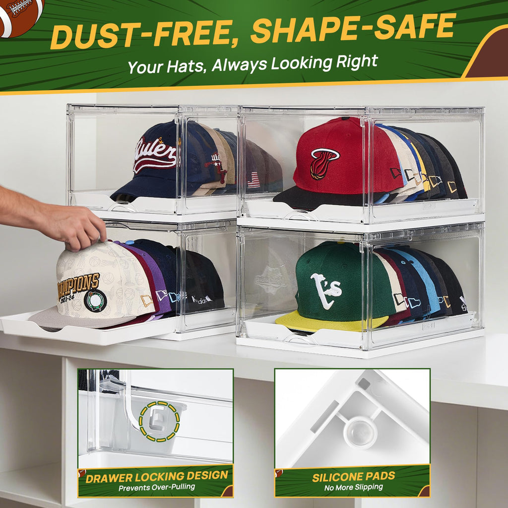 2 Pack Stackable Baseball Caps Organizer U424