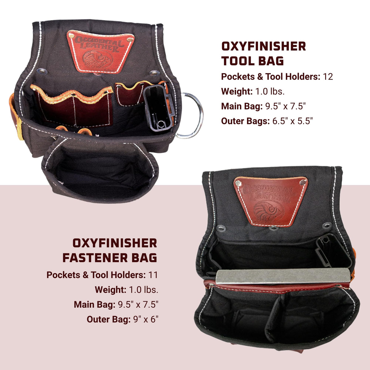 Leather Tool Belt Set with 25 Pockets M3444