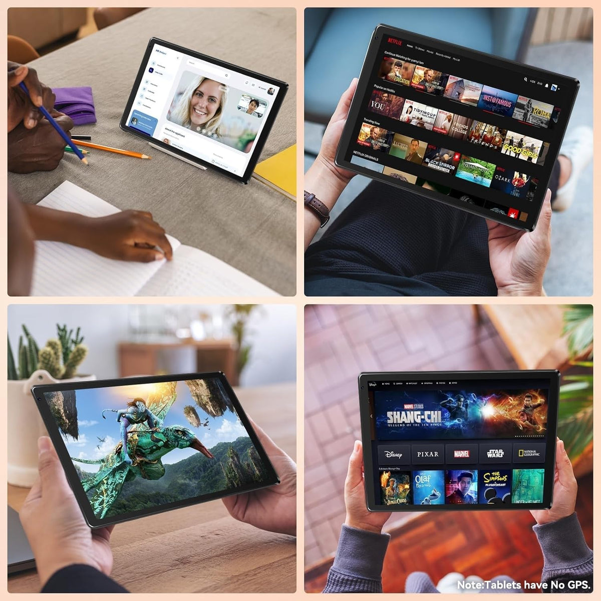 10.1" Android Tablet with Octa-core Processor 24GB RAM 128GB ROM HD IPS Touchscreen G6921