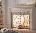 Handcrafted Metal Mesh Fireplace Screen E5102