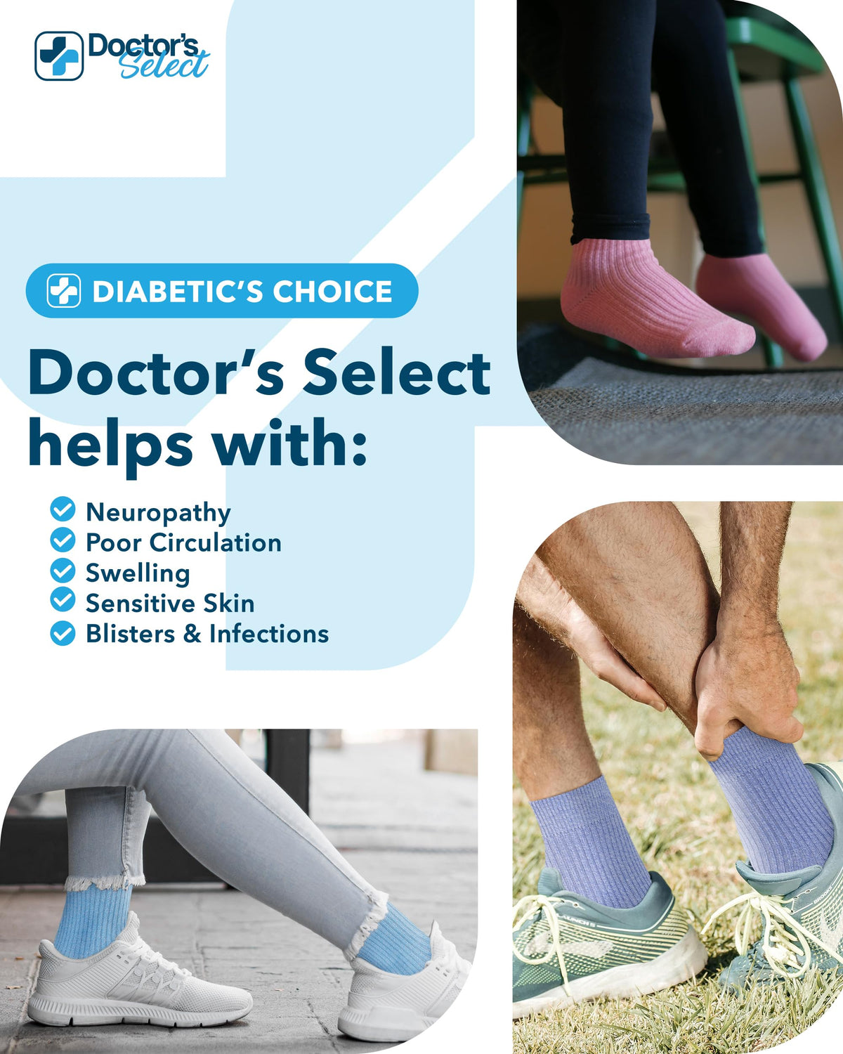 Bamboo Viscose Diabetic Socks 6 Pairs P175830