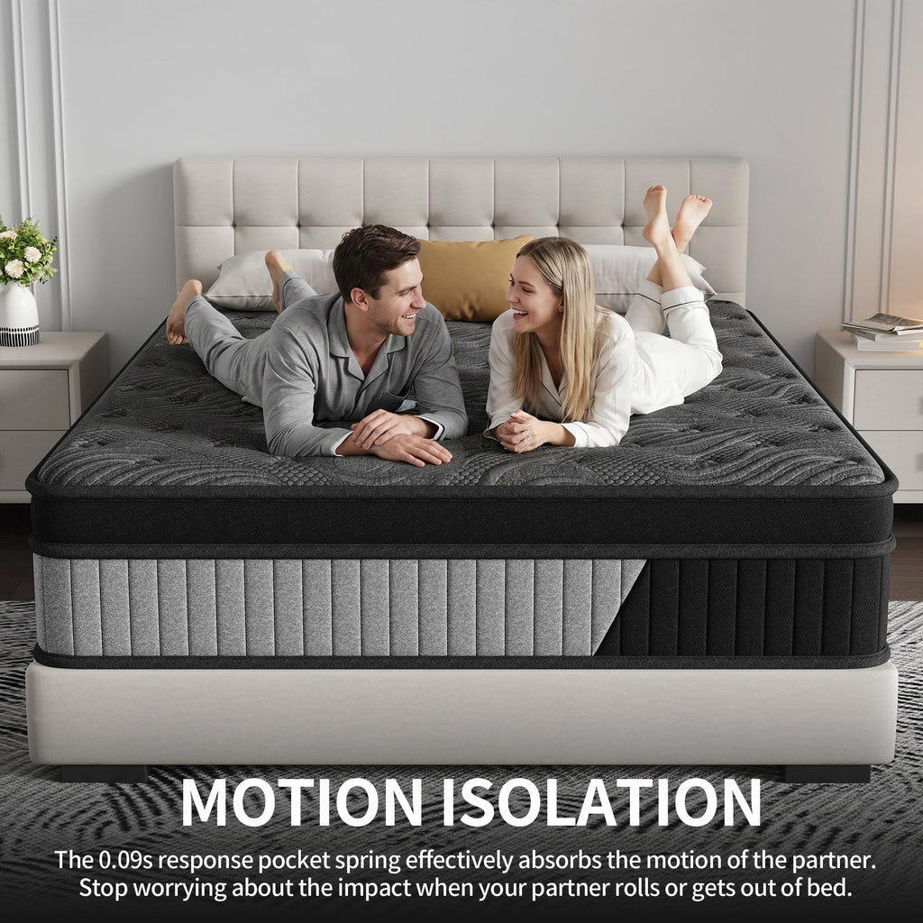 12 Inch Medium Firm Hybrid Mattress with Pocket Spring and Memory Foam Z595264
