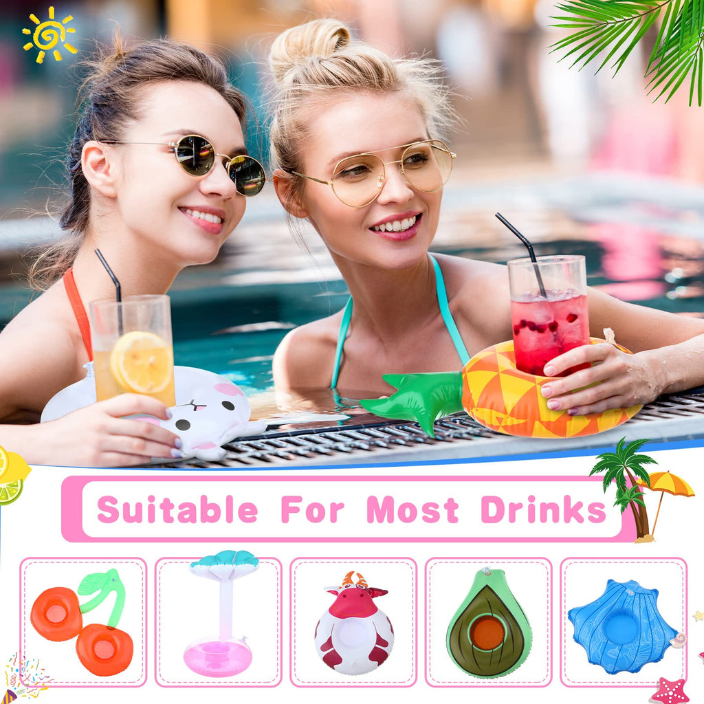 102 Pcs Inflatable Drink Holders with Air Pump G89436