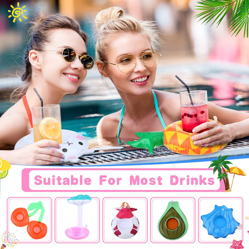 102 Pcs Inflatable Drink Holders with Air Pump G89436