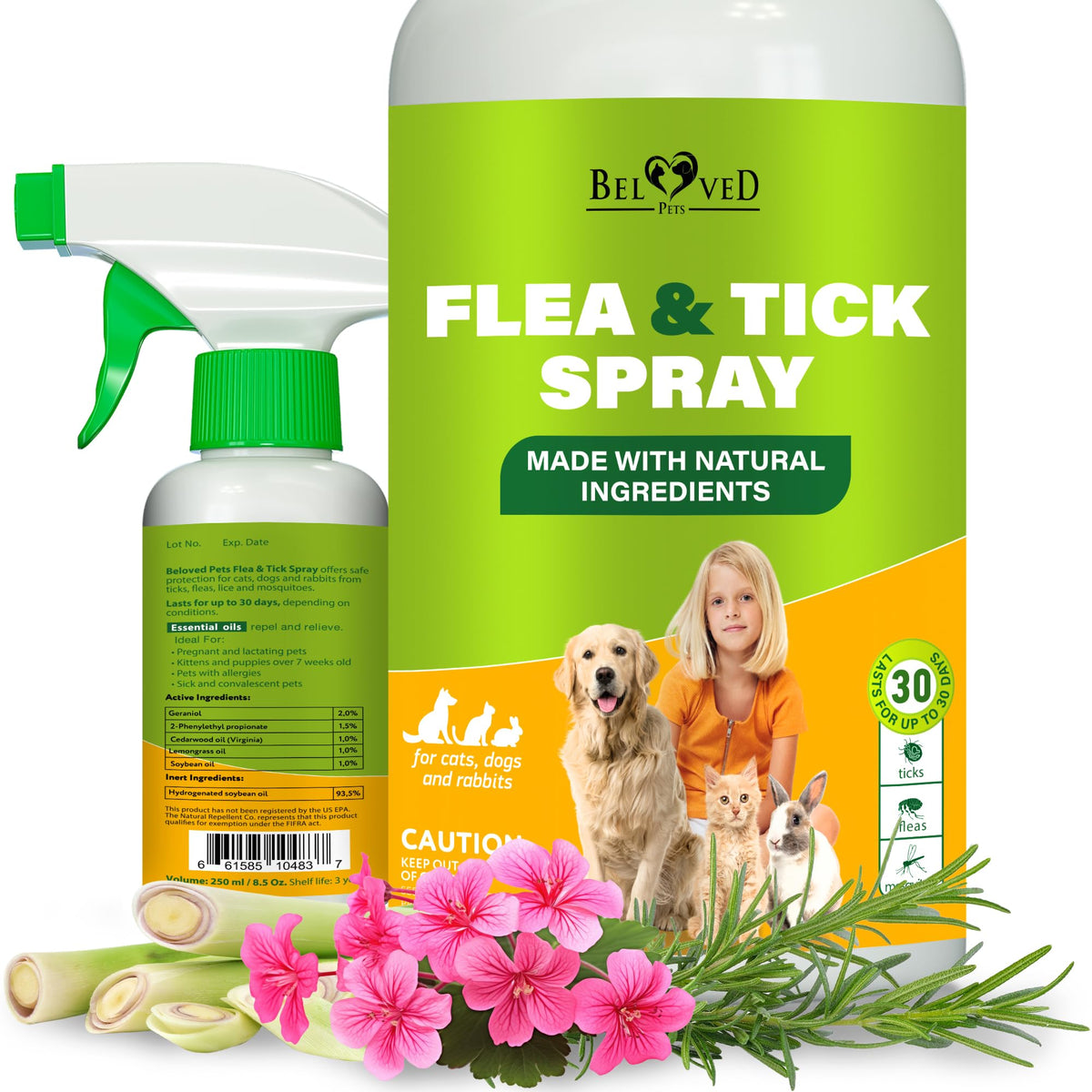 Natural Flea and Tick Home Spray Q211489