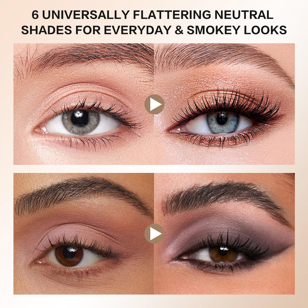 Matte Neutral Mini Eyeshadow Palette with Brush X7041