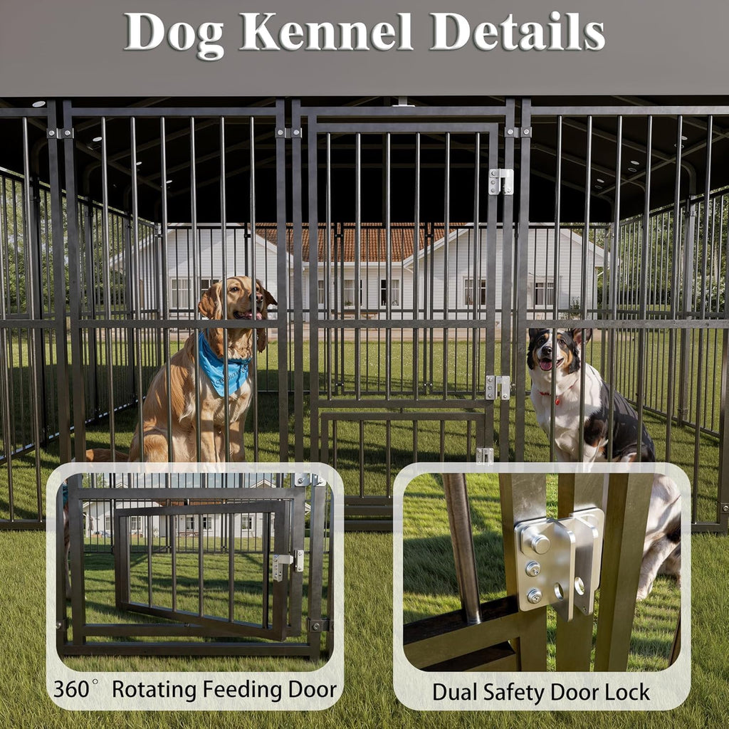 10x14FT Heavy Duty Large Dog Kennel Outdoor D7280