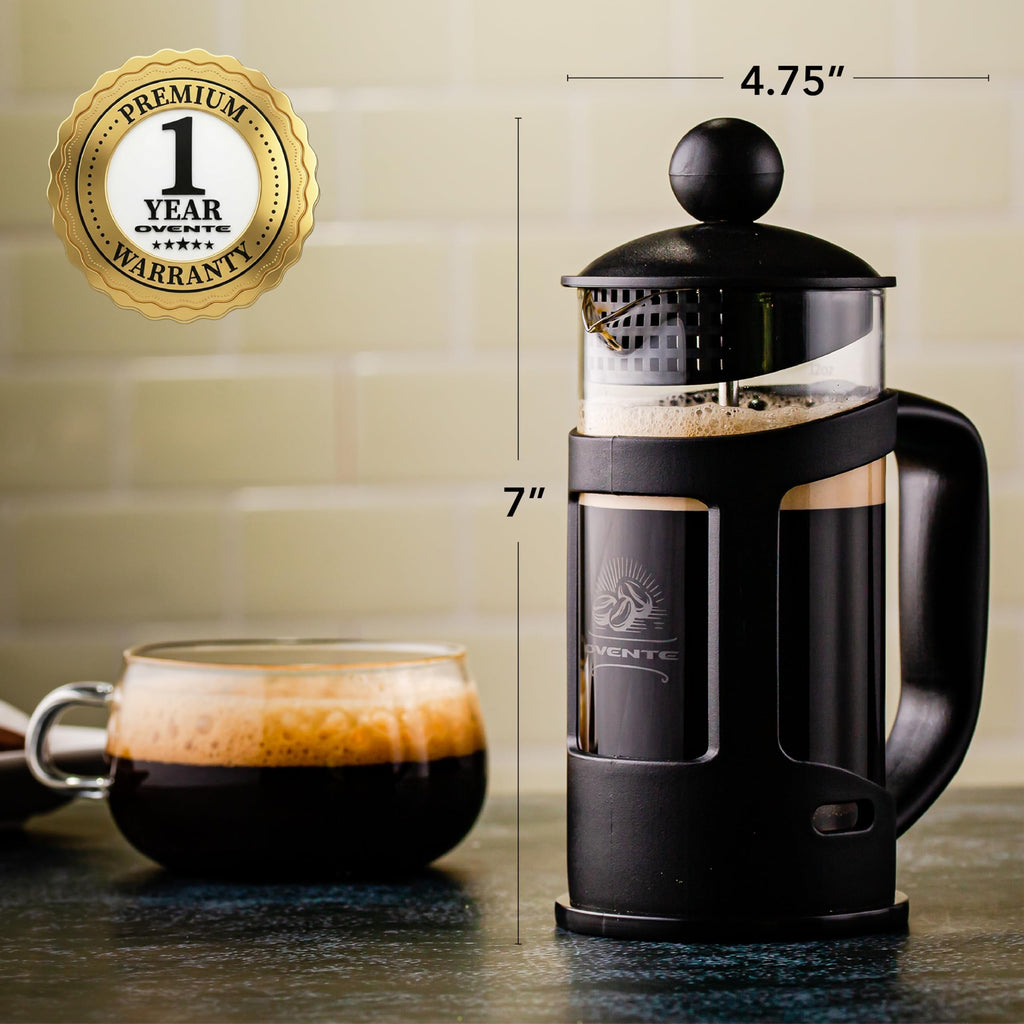 French Press Coffee Maker 12oz Black B528