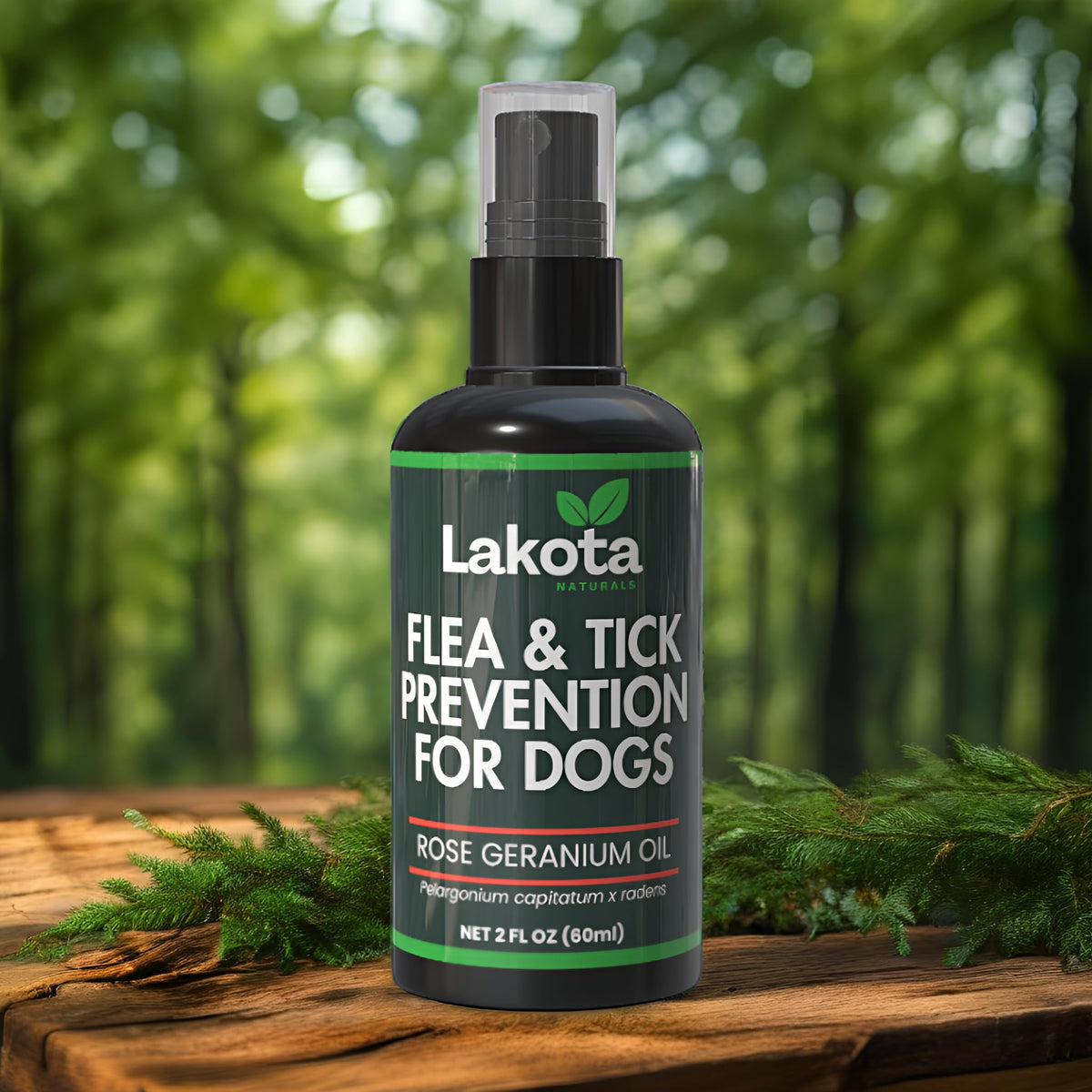 All Natural Flea and Tick Prevention Spray for Dogs 2oz H507156