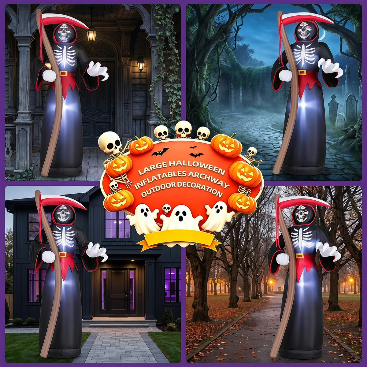 8FT LED Inflatable Outdoor Yard Decor Q785