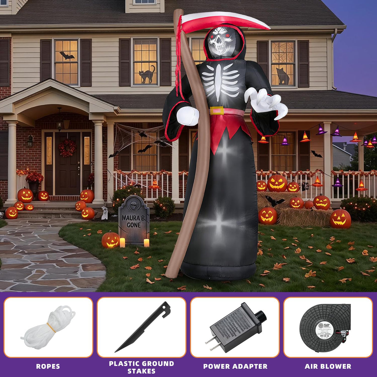 8FT LED Inflatable Outdoor Yard Decor Q785