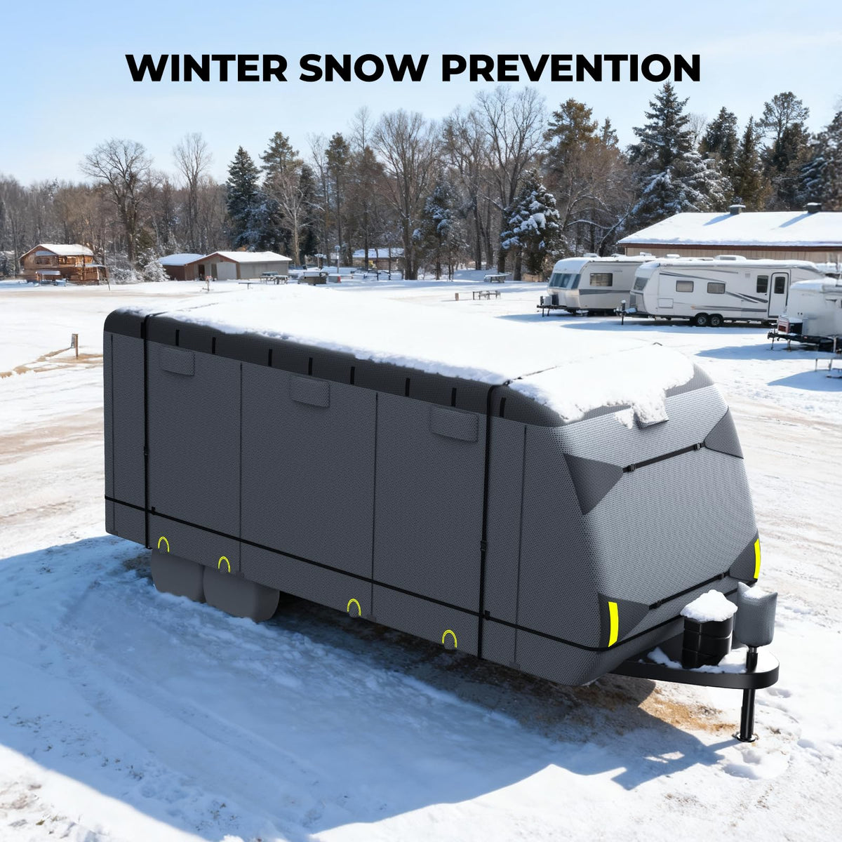 9-Layer Heavy Duty Waterproof Travel Trailer RV Cover P470