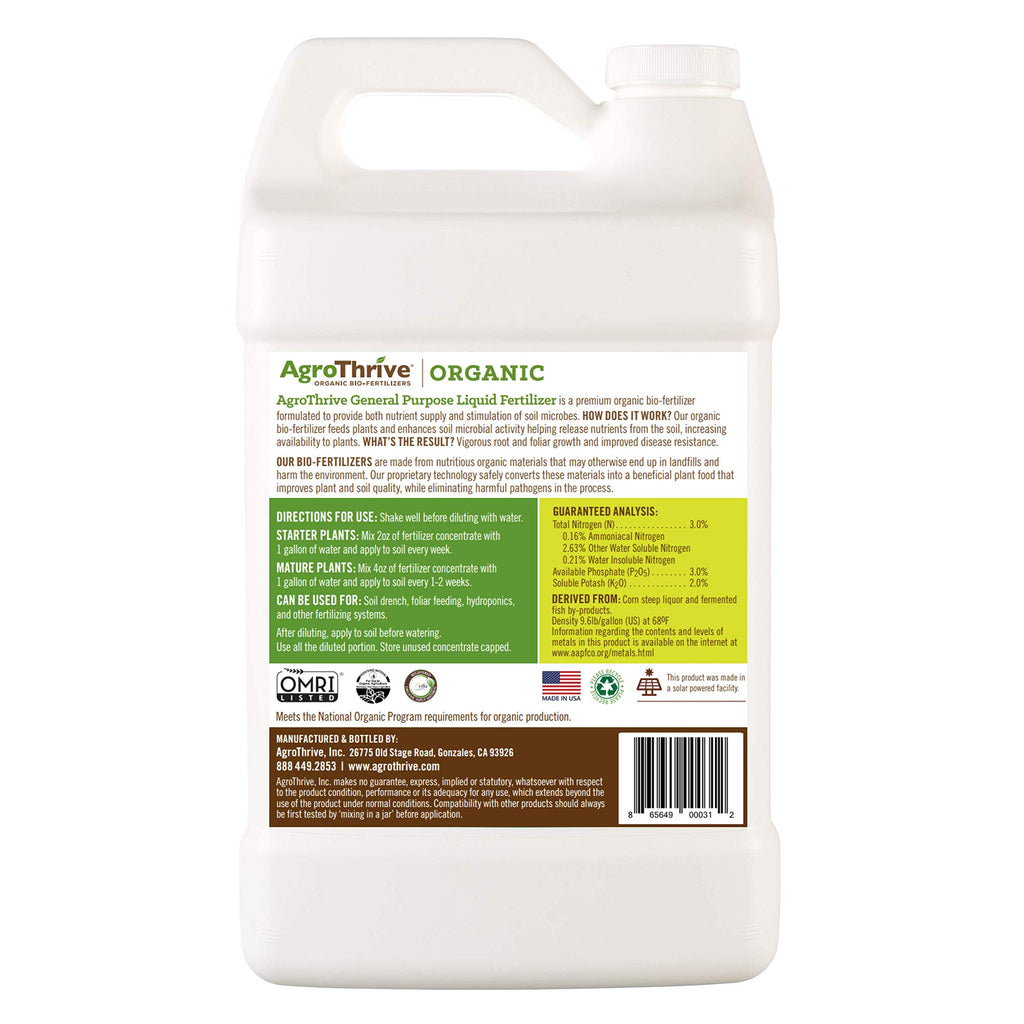 Organic Liquid Fertilizer 1 Gal Y884968