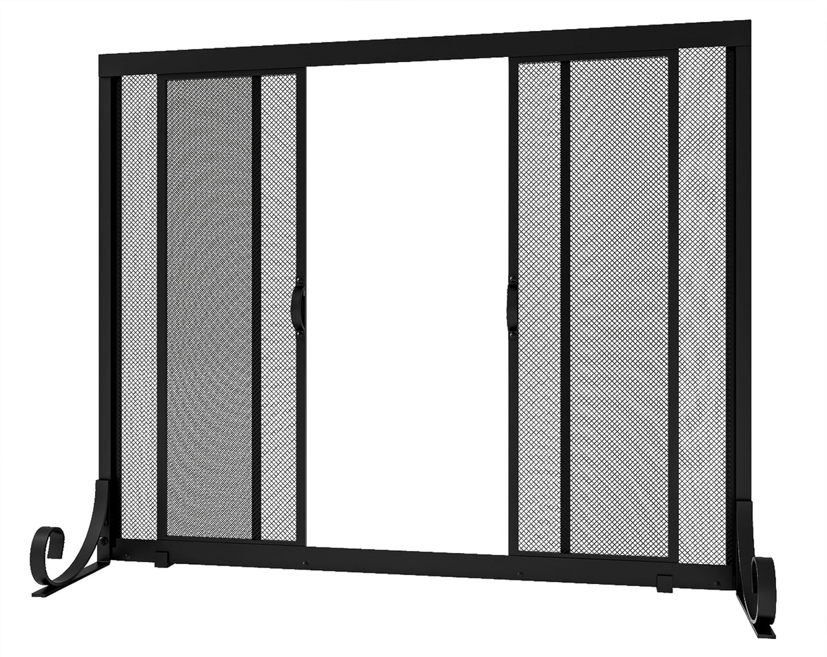 Sliding Wrought Iron Fireplace Screen H71880