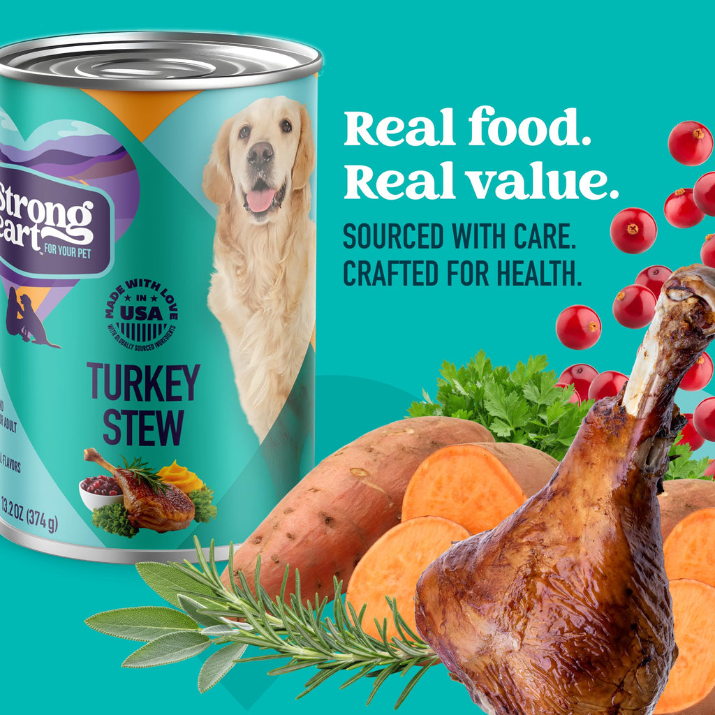 Turkey Stew Wet Dog Food 13.2 oz Can Pack of 12 X18187