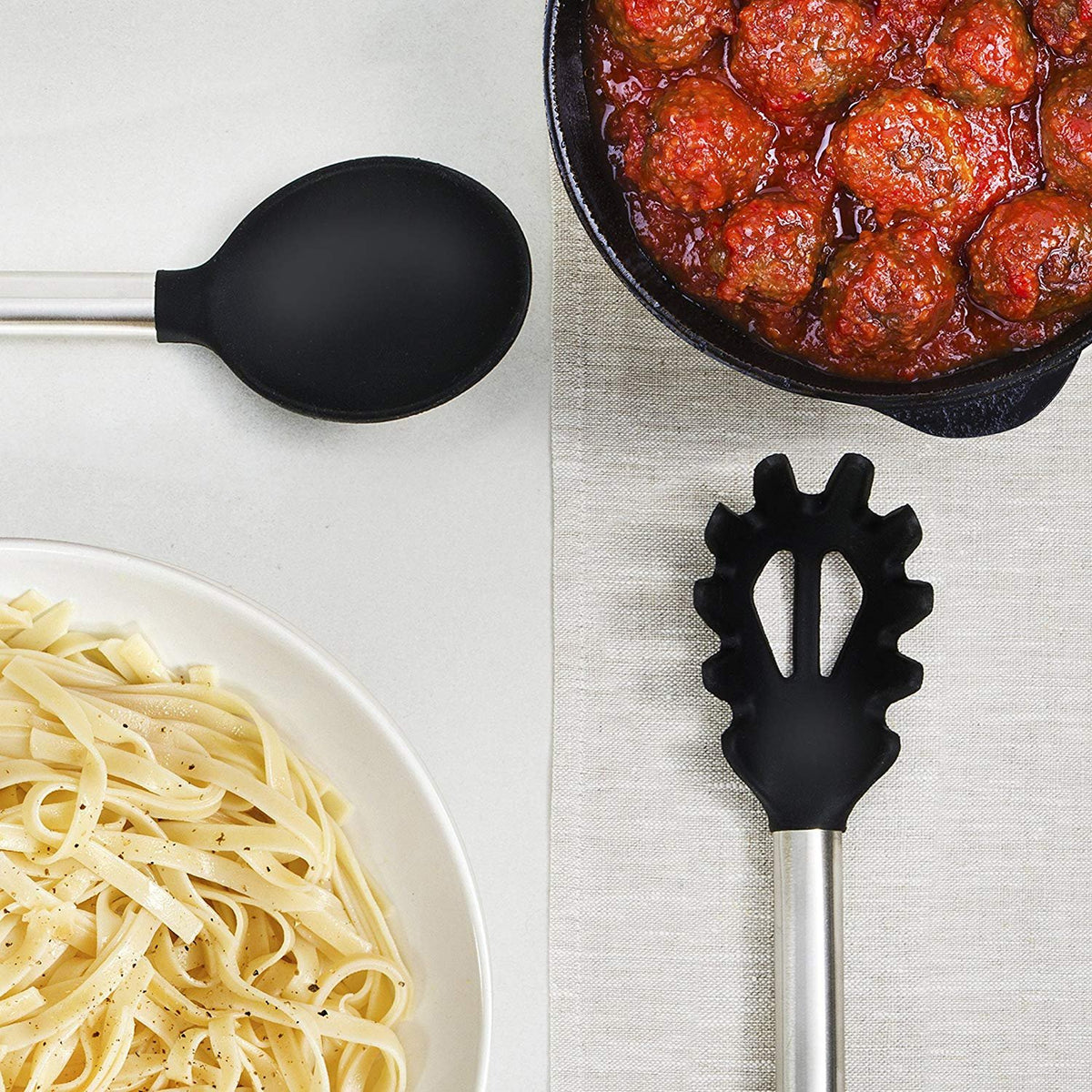 Silicone and Stainless Steel Kitchen Utensil Set V55249