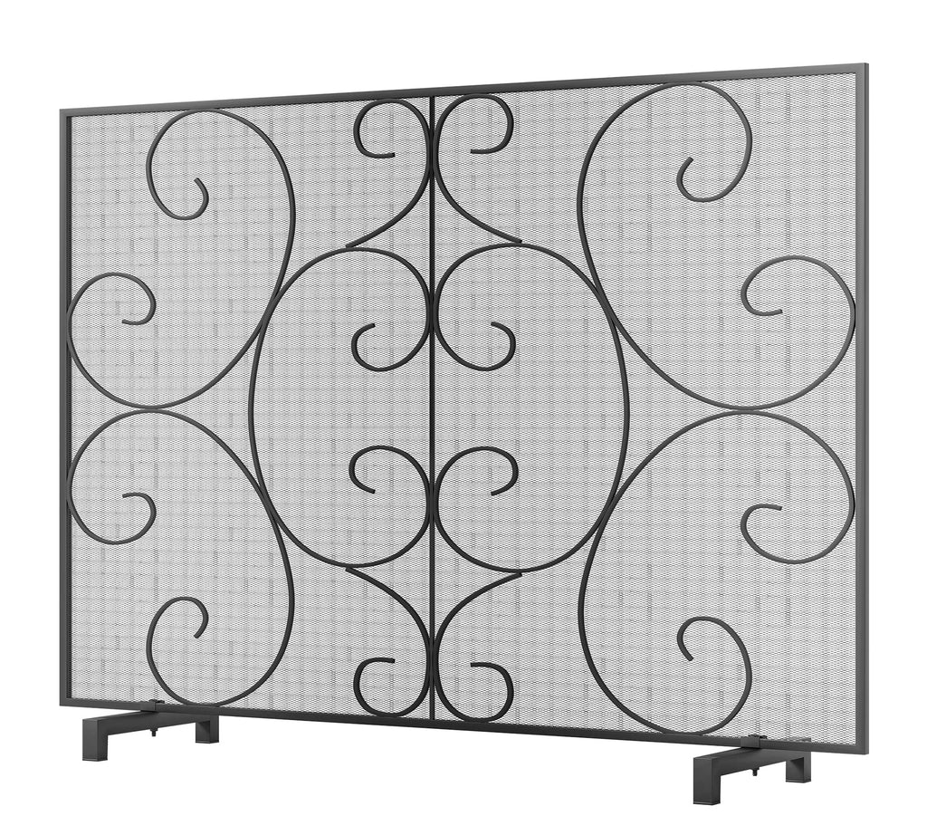 Handcrafted Metal Mesh Fireplace Screen E5102