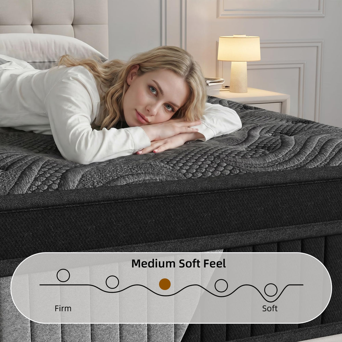 12 Inch Medium Firm Hybrid Mattress with Pocket Spring and Memory Foam Z595264
