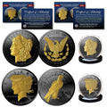 1 OZ. Black Ruthenium & Gold 2-Coin Set C130