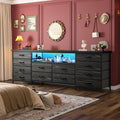 63" Dresser with 12 Fabric Drawers D898