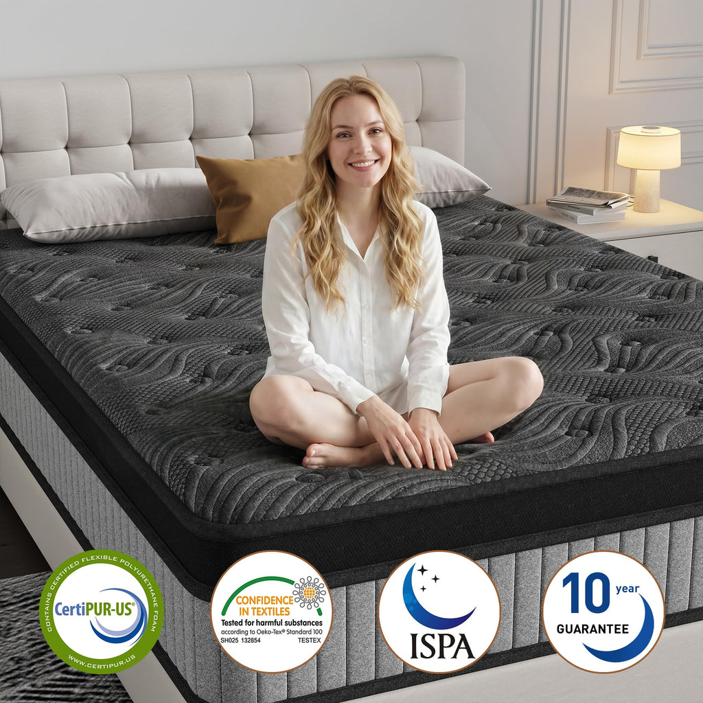 12 Inch Medium Firm Hybrid Mattress with Pocket Spring and Memory Foam Z595264