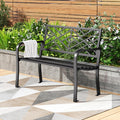 Black 43 Inches Outdoor Garden Bench G712050