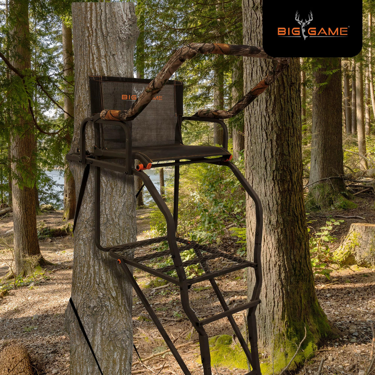 Ladder Treestand with Flip Back Seat X781